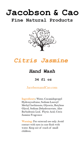 Citrus Jasmine Hand Wash Refill <p> 34 fl oz </p>
